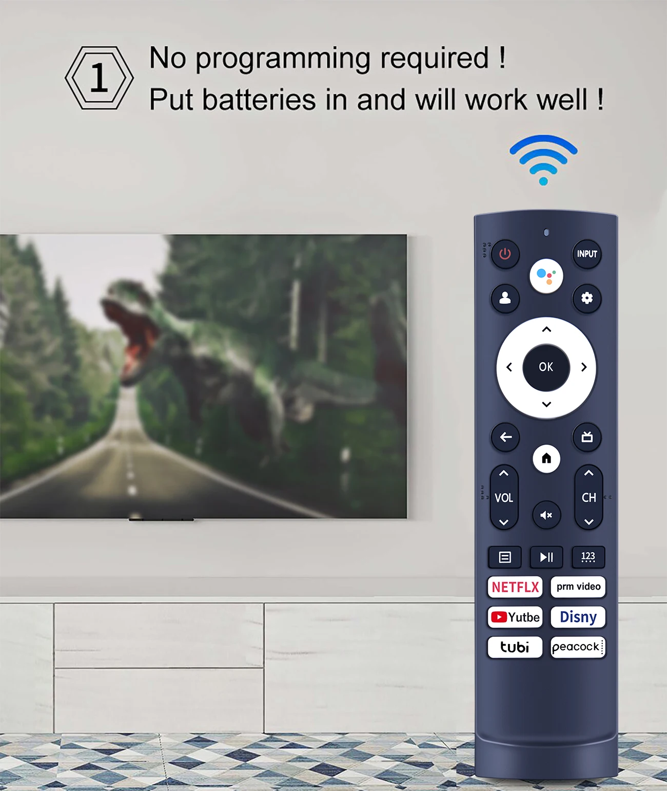 Telecomando Vocale ERF3AB80H Per TV Hisense Smart 4K – Sostituto VINABTY, Compatibile Con 32A4BG, 43A66H, 50A63H, Ecc.