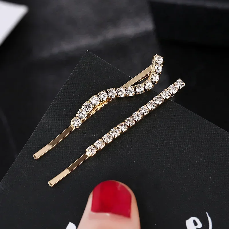 5pcs/lot Simple Gold Silver Hairpin Girls Shiny Rhinestone Metal Hair Clips for Women Fashion Hair Styling Accessories Hairgrips
5pcs/lot Simple Gold Silver Hairpin Girls Shiny Rhinestone Metal Hair Clips for Women Fashion Hair Styling Accessories Hairgrips