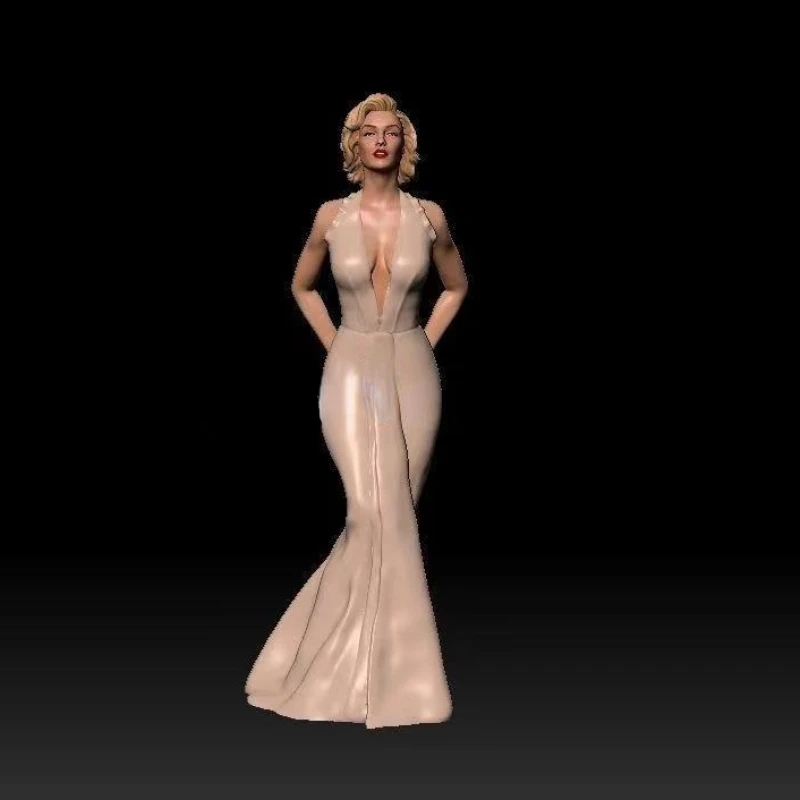 

Marilyn Monroe Resin Figure Full 1/24 Scale 75mm Model Kit Diy Miniatures GK Unassembled and Unpainted Diorama Toys