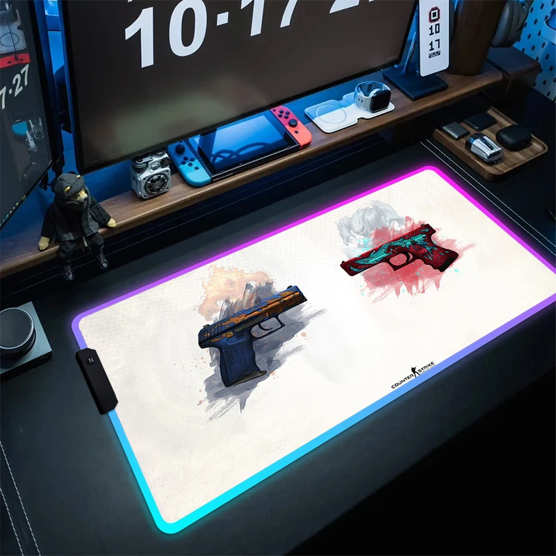 CSGO Large Gaming Mouse Pad RGB Mouse Mat Office Locking Edge Desk Mat Game Rubber Mousepad Gamer Keyboard Pads LED Accessories
CSGO Large Gaming Mouse Pad RGB Mouse Mat Office Locking Edge Desk Mat Game Rubber Mousepad Gamer Keyboard Pads LED Accessories