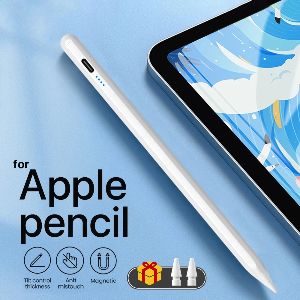 

For iPad Pencil Palm Rejection Stylus Apple Pencil For iPad Accessories 2022 2021 2020 2019 2018 Pro Air Mini Capacitive pen