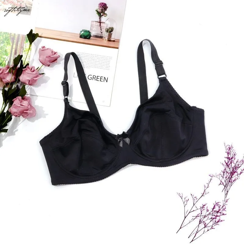 Softrhyme 36-52 Large Size Minimizer Bras for Women Cold Silk Comfort Underwear Adjustable Straps Lingerie C D E F cup Bra
Softrhyme 36-52 Large Size Minimizer Bras for Women Cold Silk Comfort Underwear Adjustable Straps Lingerie C D E F cup Bra