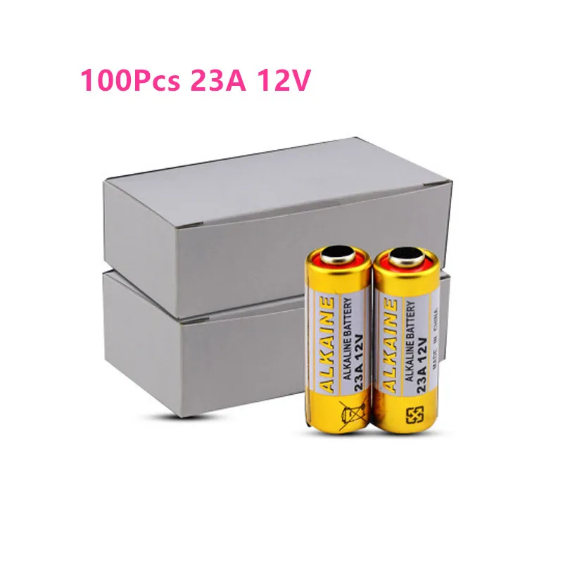 

100Pcs 23A 12V Dry Alkaline Battery 23AE 21/23 A23 23GA L1028 MN21 for Doorbell Car alarm Walkman Car Remote control etc