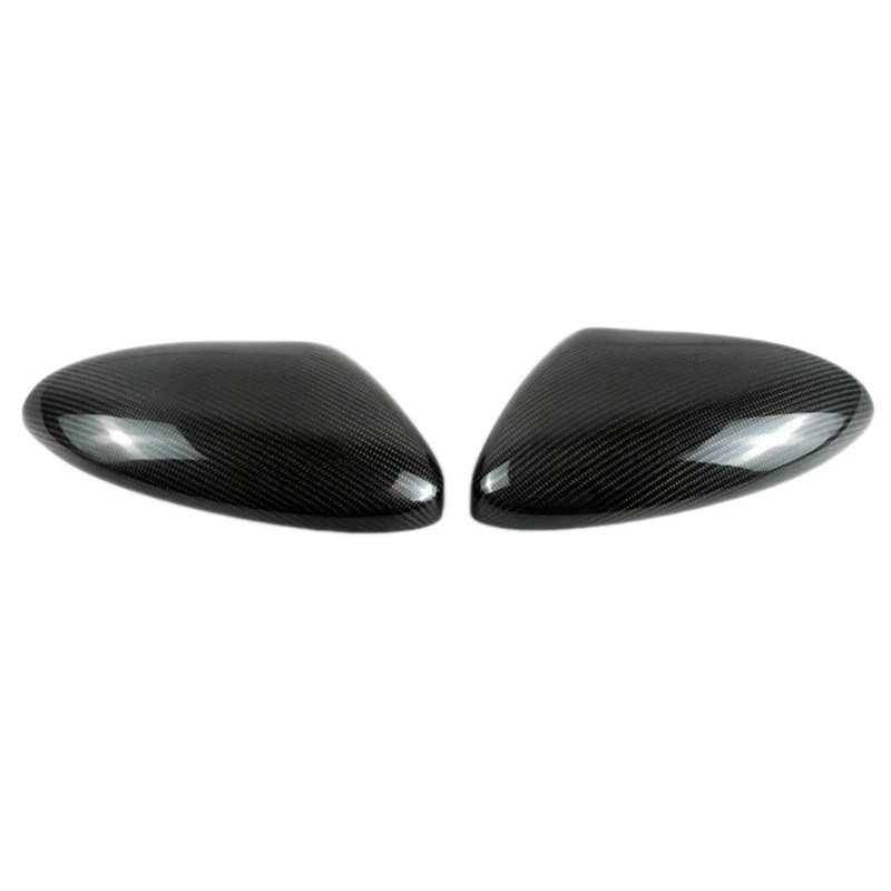 

2Pcs Side Rear View Mirror Cover Trim for Porsche 718 Boxster Cayman 2016-2018 Carbon Fiber Side Wing Mirror Caps