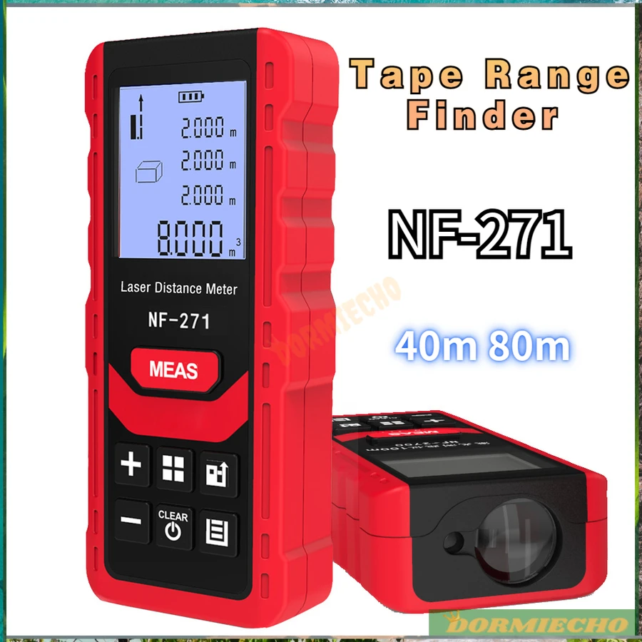 

High Quality Rangefinder NF-271 Tape Range Finder 40M 80M Laser Distance Meter Measure Test Tool Device Digital Ruler