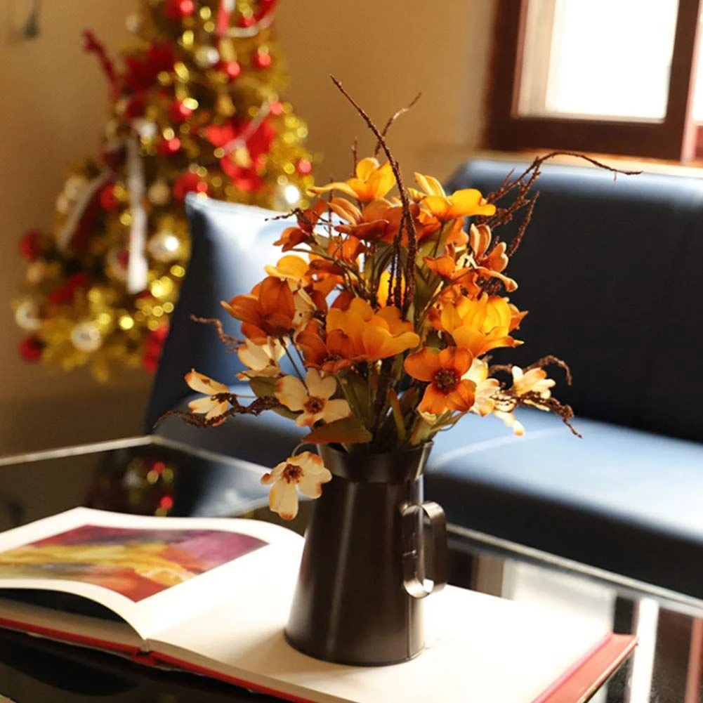 Artificial Autumn Bouquet Artificial Flower With Bucket Autumns Decoration Silk 16 Inches Indoor & Outdoor Garden Home Ornaments
Artificial Autumn Bouquet Artificial Flower With Bucket Autumns Decoration Silk 16 Inches Indoor & Outdoor Garden Home Ornaments