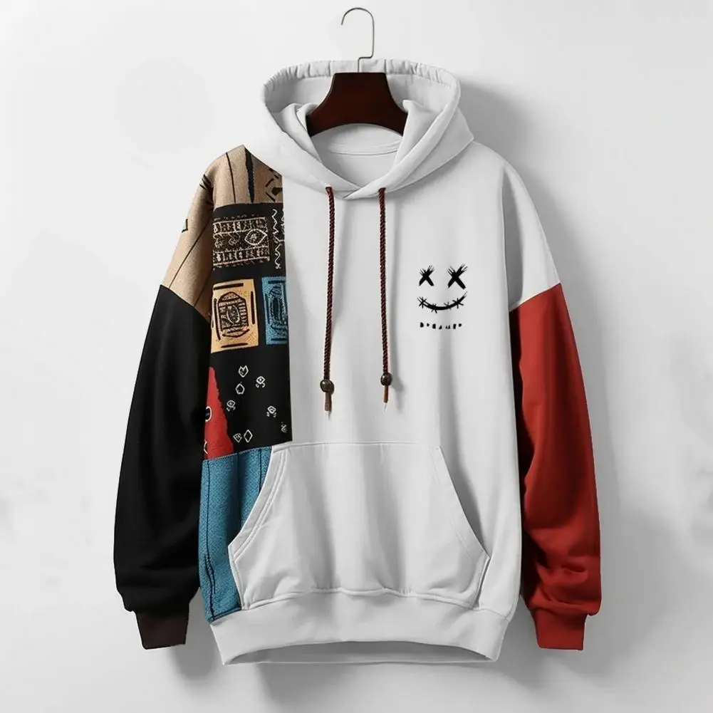 Pullover Style Hoodie Fall Men Hoodie Men's Retro Cartoon Pattern Hoodie with Big Patch Pocket Thick Warm Pullover for Fall
Pullover Style Hoodie Fall Men Hoodie Men's Retro Cartoon Pattern Hoodie with Big Patch Pocket Thick Warm Pullover for Fall