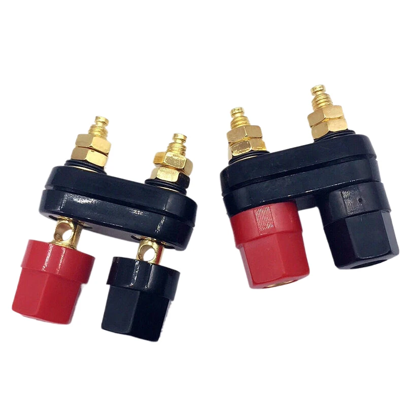 

Banana Plugs Connectors Jack Socket Couple Terminals DIY Connectors Red Black Connector Amplifier Terminal Binding Post Speaker