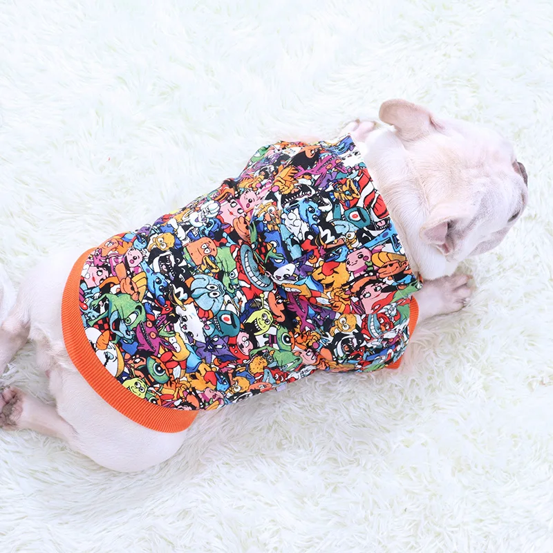 French Fighting Clothes Autumn New Products Fat Dog Pug Bulldog Short Fat Hooded Sweater Dog Clothes Cartoon Cardigan
French Fighting Clothes Autumn New Products Fat Dog Pug Bulldog Short Fat Hooded Sweater Dog Clothes Cartoon Cardigan