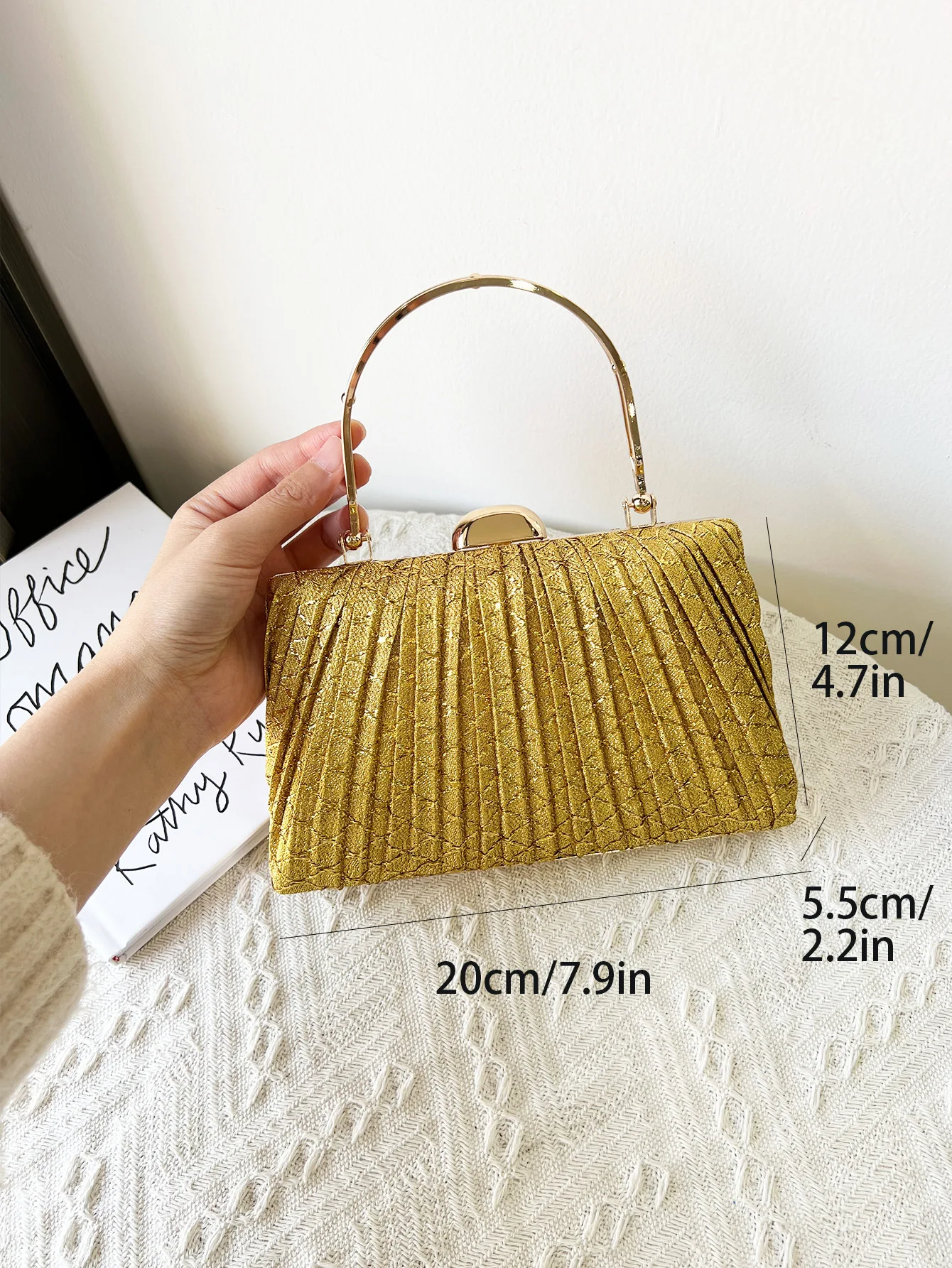 

2023 New Women Fold Evening Bags Party Dinner Purse Bags Gold Wedding Wallets For Ladies Handbags Totes Drop Shipping