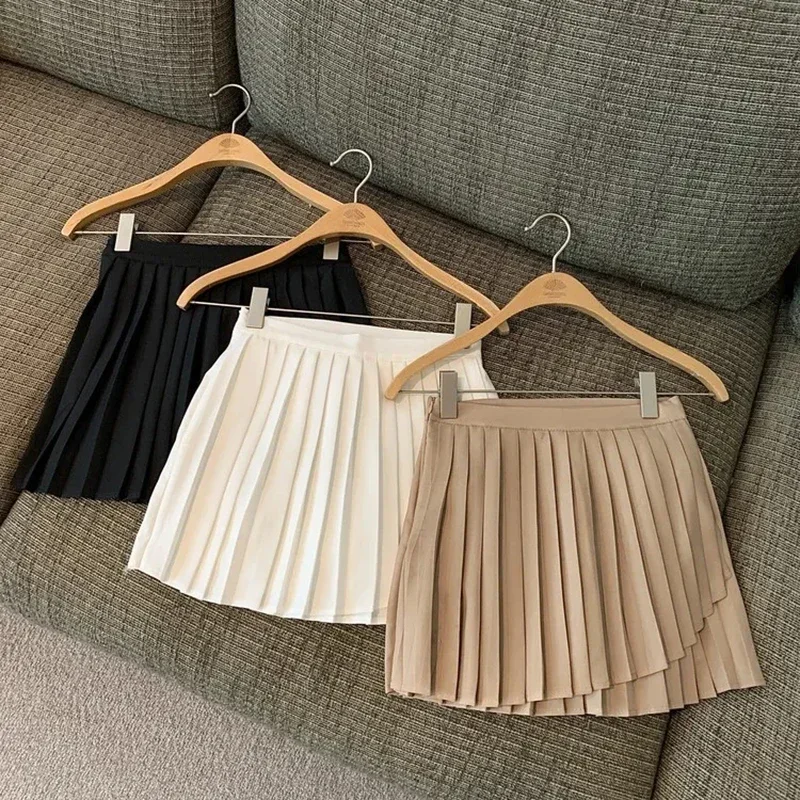Irregular Pleated Mini Skirts Women High Waist Solid A Line Skirt Preppy Student Korean Streetwear Y2K Slim Casual Skirt L617
Irregular Pleated Mini Skirts Women High Waist Solid A Line Skirt Preppy Student Korean Streetwear Y2K Slim Casual Skirt L617