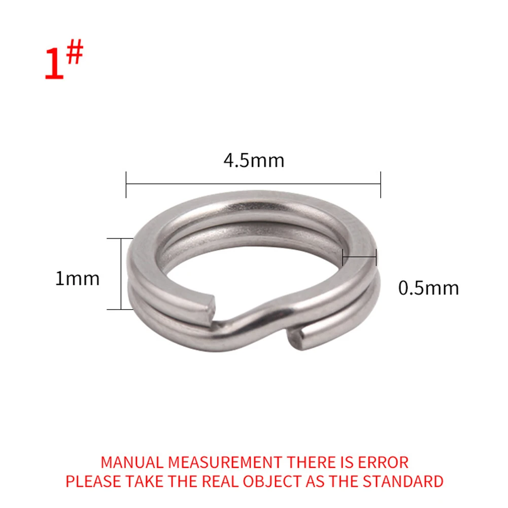 Split Ring Connector Split Ring Fishing Accessories Connector Double Split Lure Stainless Steel Fishing Equipment
Split Ring Connector Split Ring Fishing Accessories Connector Double Split Lure Stainless Steel Fishing Equipment