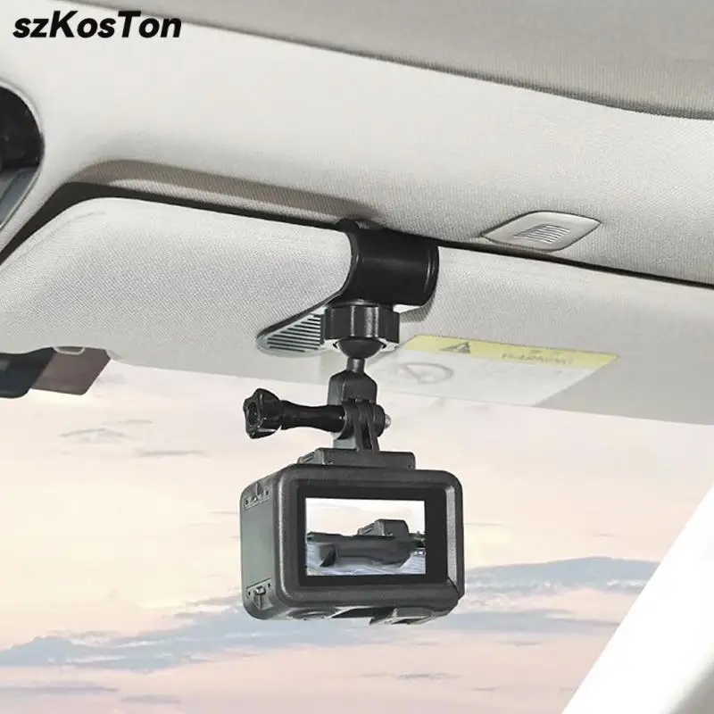 

Car Camera Mount Sun Visor Camera Holder Clip For GoPro Hero 12 11 10 9 DJI OSMO Action 4 3 Insta360 X3 X2 GO 2 GO 3 Accessories