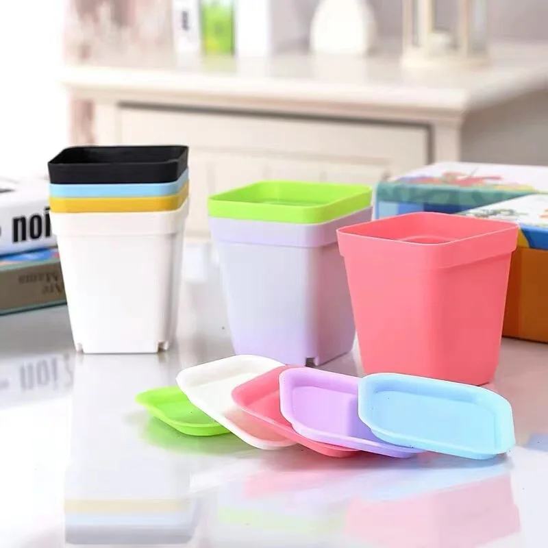 Cross 7*7cm Border Thickened Plastic Breathable And Fleshy Candy Colored Rectangular Seedling Pot Is Sturdy And Durable.
Cross 7*7cm Border Thickened Plastic Breathable And Fleshy Candy Colored Rectangular Seedling Pot Is Sturdy And Durable.