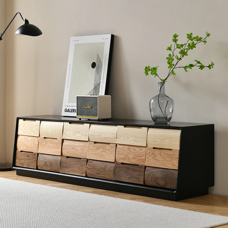 High Floor TV Cabinet Unit North America Black Walnut Simple Floor Cabinet Small Apartment with Drawer Storage TV Shadow
High Floor TV Cabinet Unit North America Black Walnut Simple Floor Cabinet Small Apartment with Drawer Storage TV Shadow