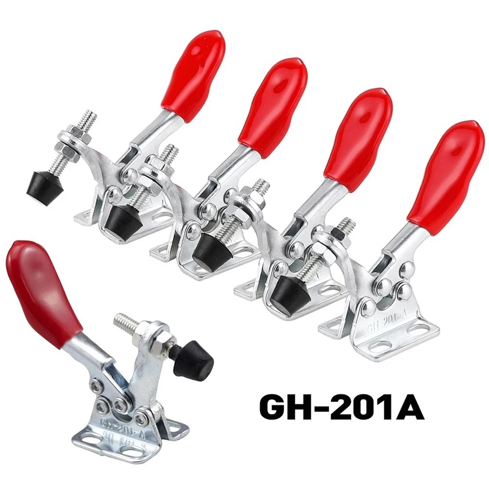5Pcs GH-201A 27kg Toggle Clamp Quick Release Vertical Horizontal Type U-shaped Hand Tool Carpentry Presses Woodworking Joinery
5Pcs GH-201A 27kg Toggle Clamp Quick Release Vertical Horizontal Type U-shaped Hand Tool Carpentry Presses Woodworking Joinery