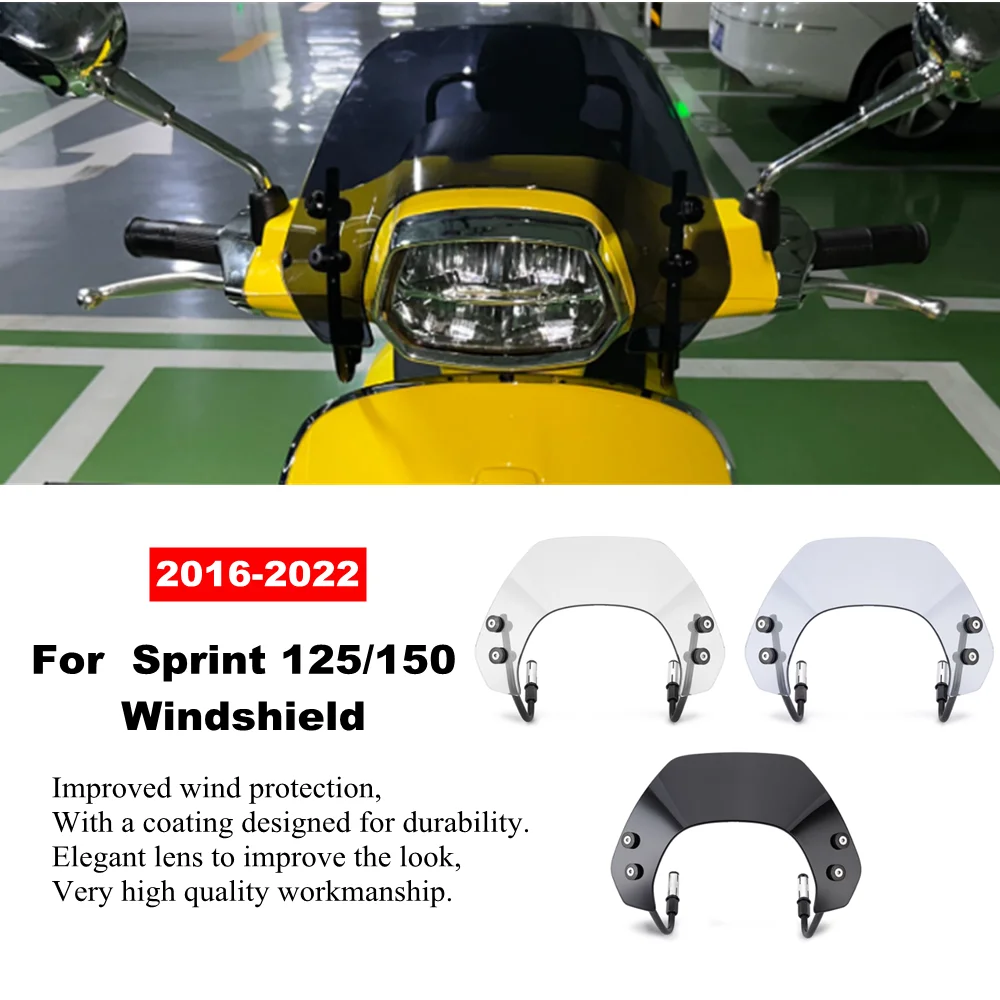 Windscreen Windshield Wind Deflector for Vespa Sprint 125 150 2016- 2022 2020 2021 Sprint125 Sprint150 Motorcycle Accessories
Windscreen Windshield Wind Deflector for Vespa Sprint 125 150 2016- 2022 2020 2021 Sprint125 Sprint150 Motorcycle Accessories