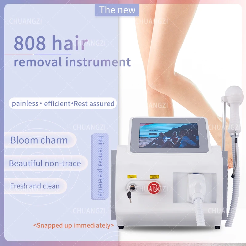 

808nm Diode Laser Painless Photoepilator Bikini Face And Body 2000W Laser Freezing Pointepilator Hair Removal Machine For Ladies