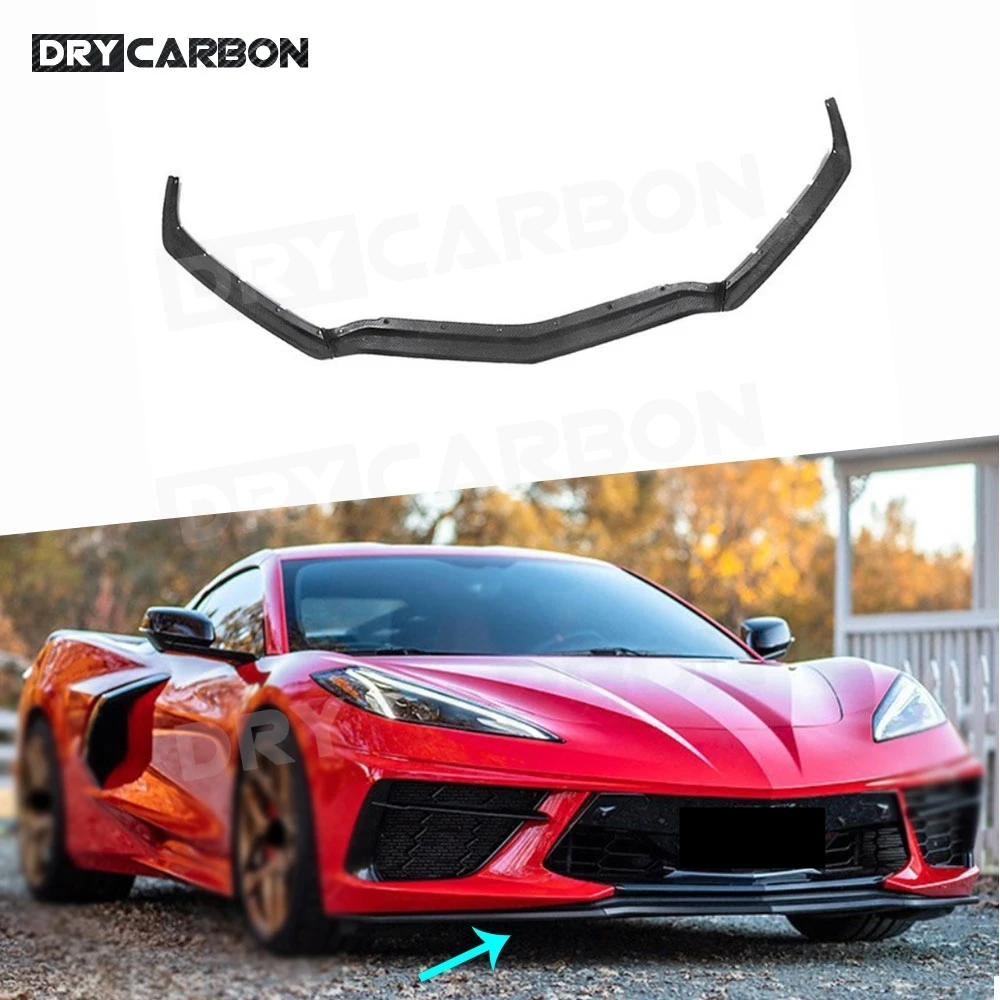 Carbon Fiber Front Bumper Lip Chin Spoiler Car Styling Body Kits Accessories for Chevrolet Corvette C8 2019+ 
Carbon Fiber Front Bumper Lip Chin Spoiler Car Styling Body Kits Accessories for Chevrolet Corvette C8 2019+