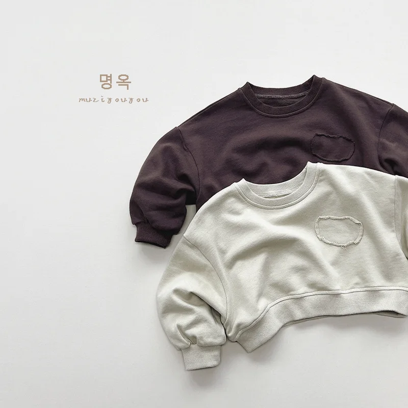 2025 Autumn New Children Long Sleeve Sweatshirt Fashion Girl Short Hoodie Kids Casual Tops Cotton Baby Toddler Clothes 1-6year 9 S1e1e9ae8a3b241acabced38e6e221a39g