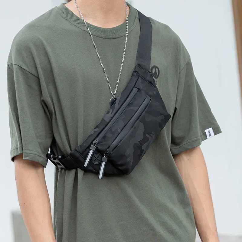 

Men's casual chest bag Tide brand shoulder Sports satchel Small backpack messenger