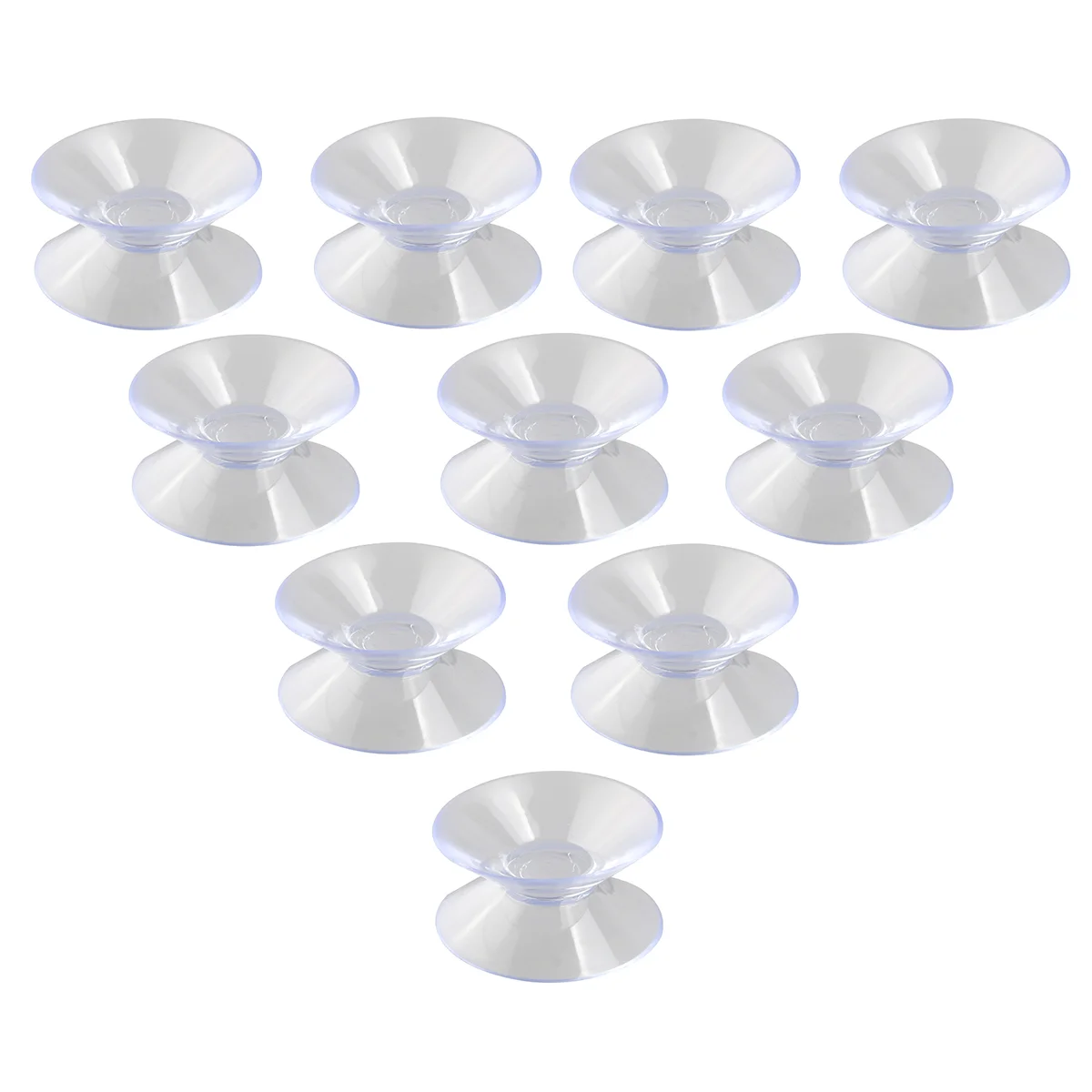 

NUOLUX 30mm Double Sided Suction Cups Sucker Pads for Glass Plastic (Transparent)
