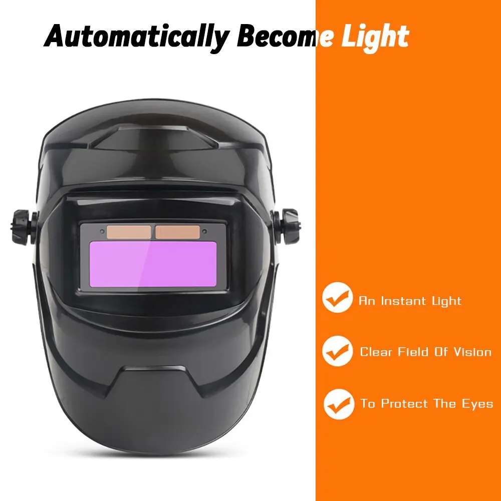 Welding Helmet Welder Mask Chameleon Large View True Color Solar Power Auto Darkening Welding Large For Arc Weld Grind Cut Welding Helmet Welder Mask Chameleon Large View True Color Solar Power Auto Darkening Welding Large For Arc Weld Grind Cut
