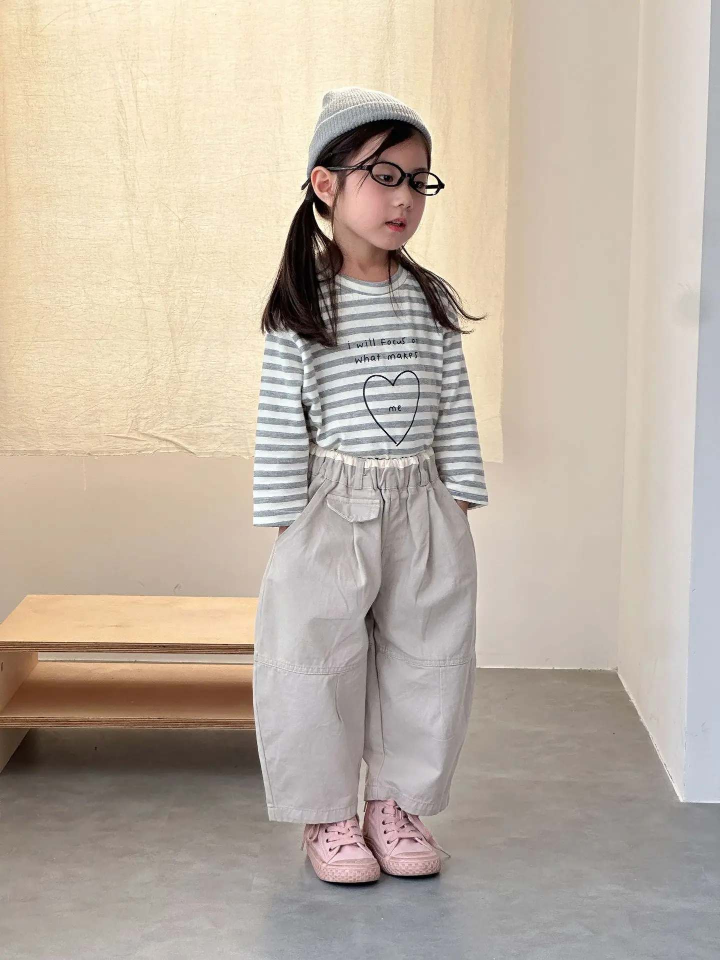 2025 Autumn New Children Long Sleeve T Shirts Cotton Girls Loose Striped Bottoming Shirt Boys Versatile Casual Tops Kids Clothes 39 S1e2443478eca461588db4c96c981ee93e