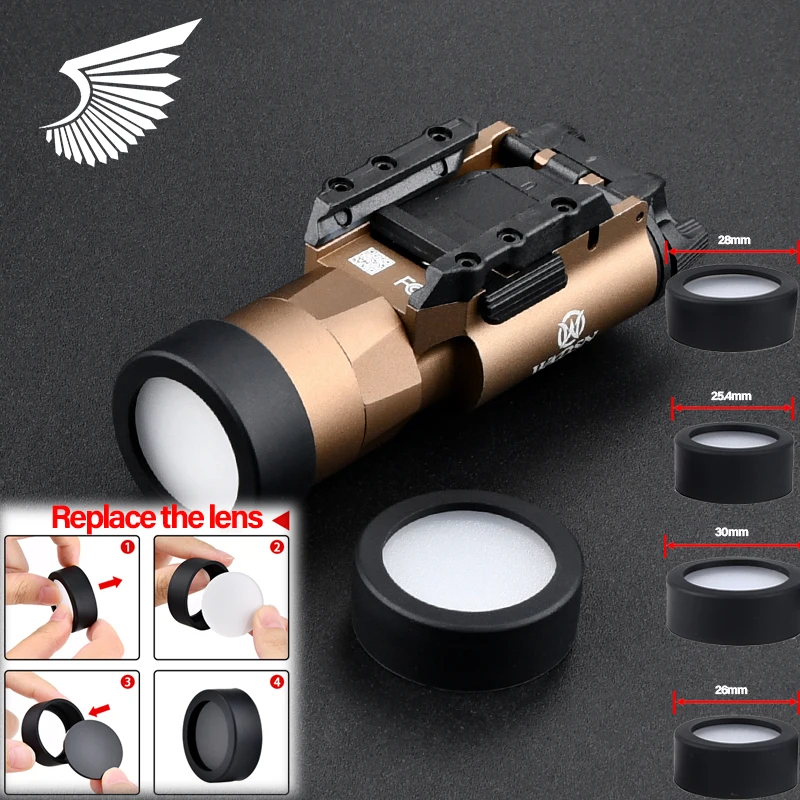 Outdoor tactical hunting flashlight protective cover is sturdy and durable and the flashlight protects the mirror from damage
Outdoor tactical hunting flashlight protective cover is sturdy and durable and the flashlight protects the mirror from damage