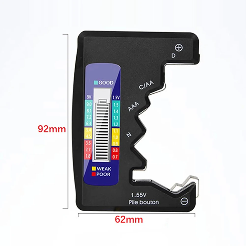 Brand New Battery Tester Battery Check Diagnostic Tool Digital LCD Display ABS Detector 92*63*14mm AA/AAA/9V/1.5V
Brand New Battery Tester Battery Check Diagnostic Tool Digital LCD Display ABS Detector 92*63*14mm AA/AAA/9V/1.5V
