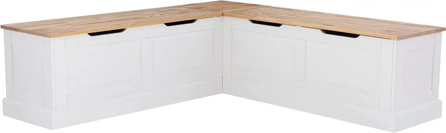 Linon Natural and White 2 Tone Backless Corner Breakfast, Table is NOT Included Harris Nook
Linon Natural and White 2 Tone Backless Corner Breakfast, Table is NOT Included Harris Nook