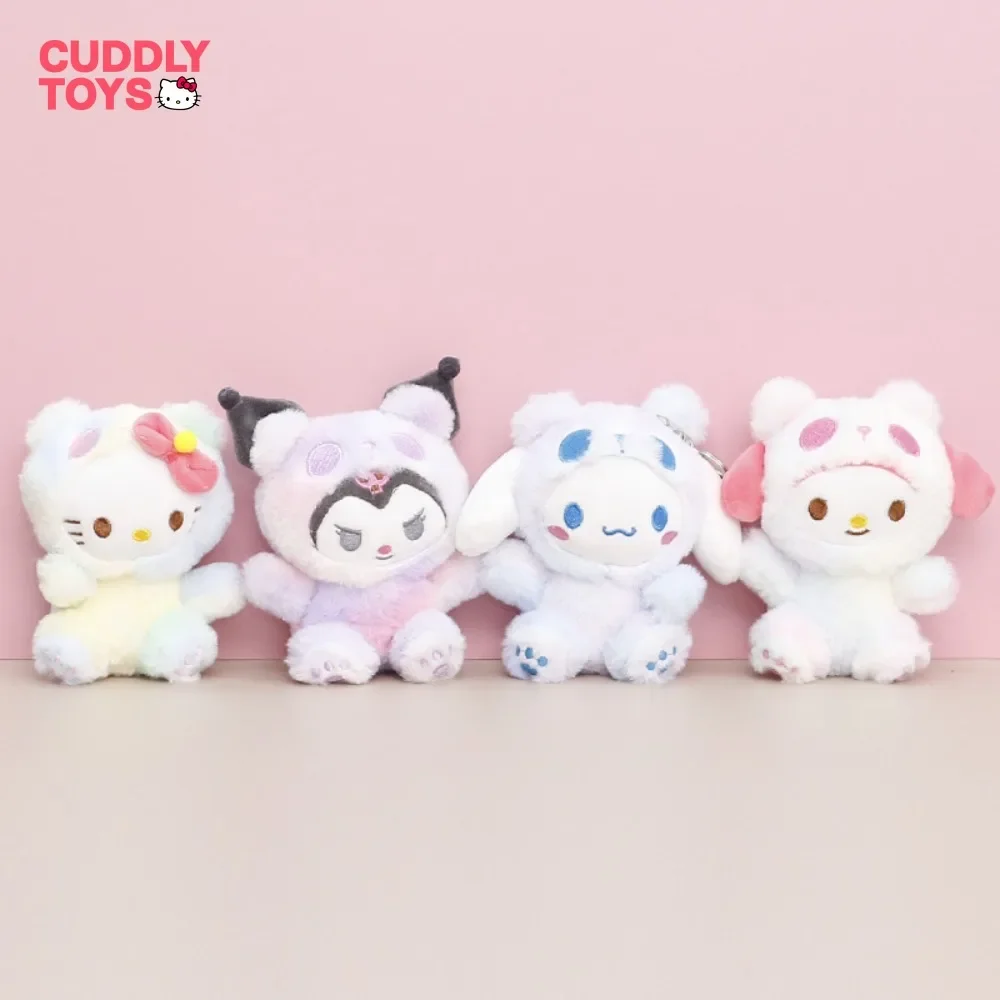 

Плюшевая подвеска Sanrio, милый мультяшный брелок Hello Kitty, украшение для рюкзака, плюшевый кулон Kuromi, детские подарки