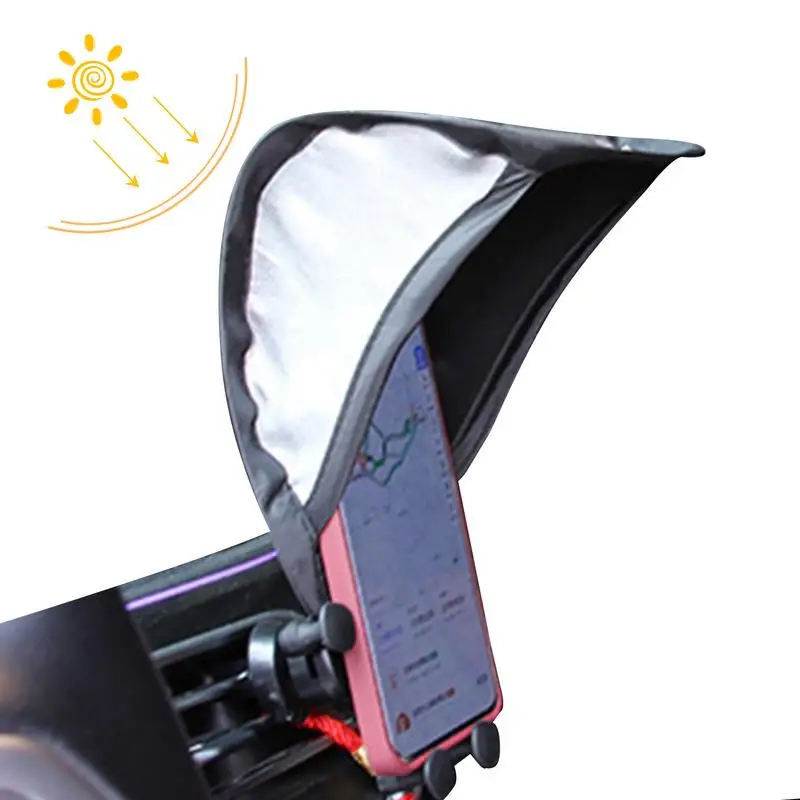 Cell Phone Umbrella Sun Shade Silver Coated Cloth Glare Blocking Phone Stand Multiuse Car Radio Cell Phone Navigation protector
Cell Phone Umbrella Sun Shade Silver Coated Cloth Glare Blocking Phone Stand Multiuse Car Radio Cell Phone Navigation protector