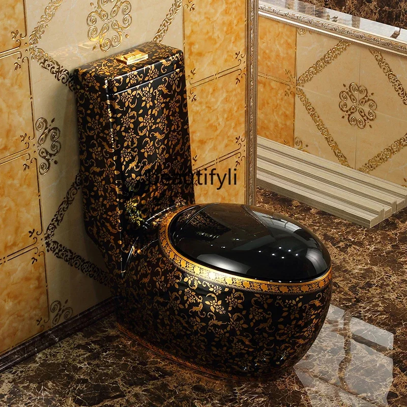 European-Style New Classical Golden Toilet Home Creative Personalized Toilet Water-Saving Toilet
European-Style New Classical Golden Toilet Home Creative Personalized Toilet Water-Saving Toilet