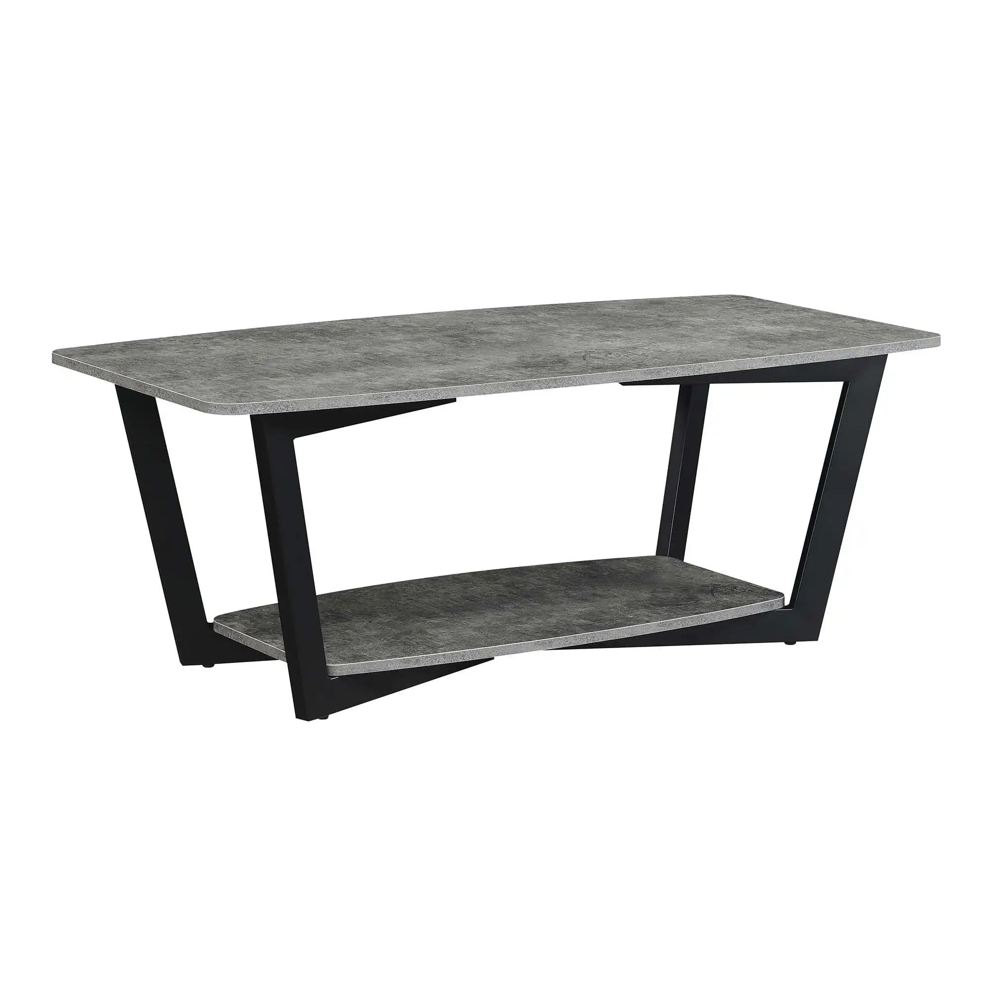Graystone Coffee Table with Shelf - Cement/Black add rusticity powder coated metal Melamine industrial look
Graystone Coffee Table with Shelf - Cement/Black add rusticity powder coated metal Melamine industrial look