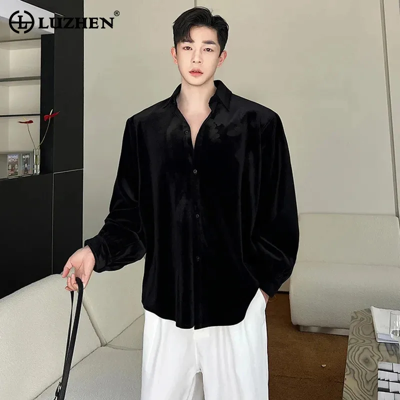 LUZHEN Men's Elegant Korean Luxury High Quality Long Sleeve Shirt Handsome Casual Tops Trendy Tops Clothing Free Shipping LZ1843
LUZHEN Men's Elegant Korean Luxury High Quality Long Sleeve Shirt Handsome Casual Tops Trendy Tops Clothing Free Shipping LZ1843
