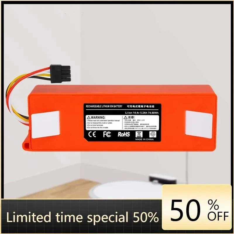 Robotic Vacuum cleaner Replacement Battery for Xiaomi Robot Roborock S50 S51 S55 Accessory Spare Parts li-ion battery 9800mAh
Robotic Vacuum cleaner Replacement Battery for Xiaomi Robot Roborock S50 S51 S55 Accessory Spare Parts li-ion battery 9800mAh