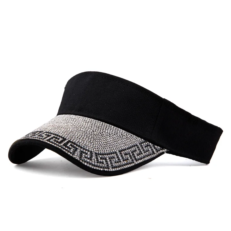 Spring and Summer Women's Diamond Inlaid Hollow Hat Fashion Net Red Sunshade Hat Sun Visor Cap Sun Hat Tide Hat
Spring and Summer Women's Diamond Inlaid Hollow Hat Fashion Net Red Sunshade Hat Sun Visor Cap Sun Hat Tide Hat