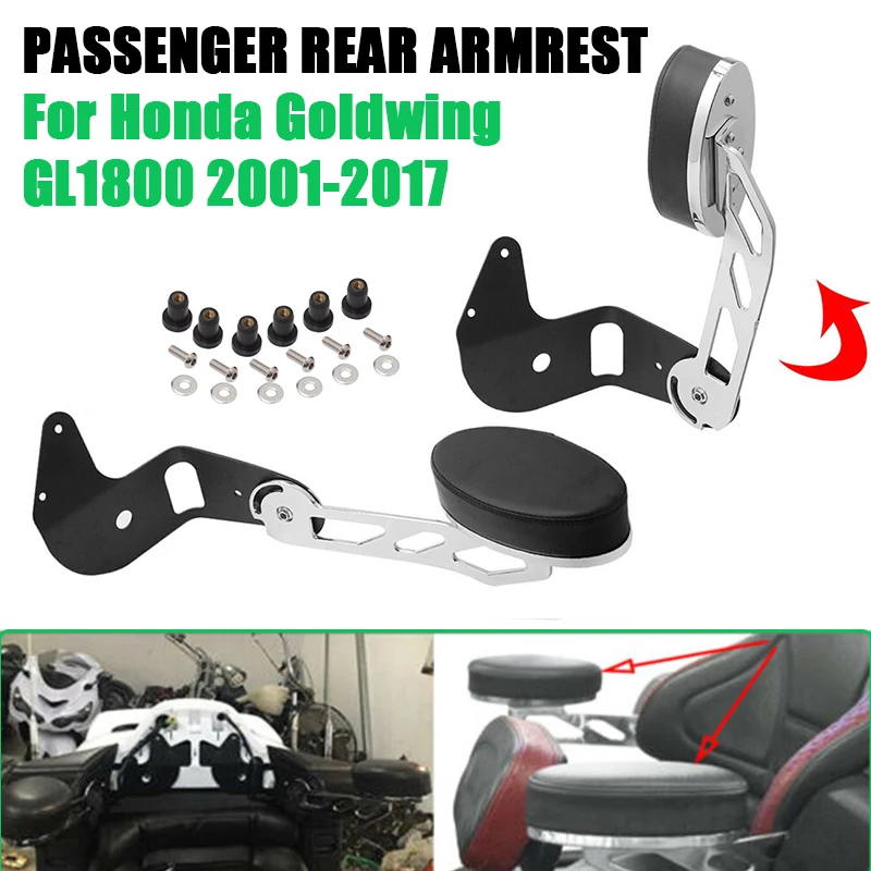 For Honda Goldwing GL1800 2001 - 2017 Motorcycle Rear Passenger Armrests High Quality Chrome New Adjustable Armrests Accessories
For Honda Goldwing GL1800 2001 - 2017 Motorcycle Rear Passenger Armrests High Quality Chrome New Adjustable Armrests Accessories