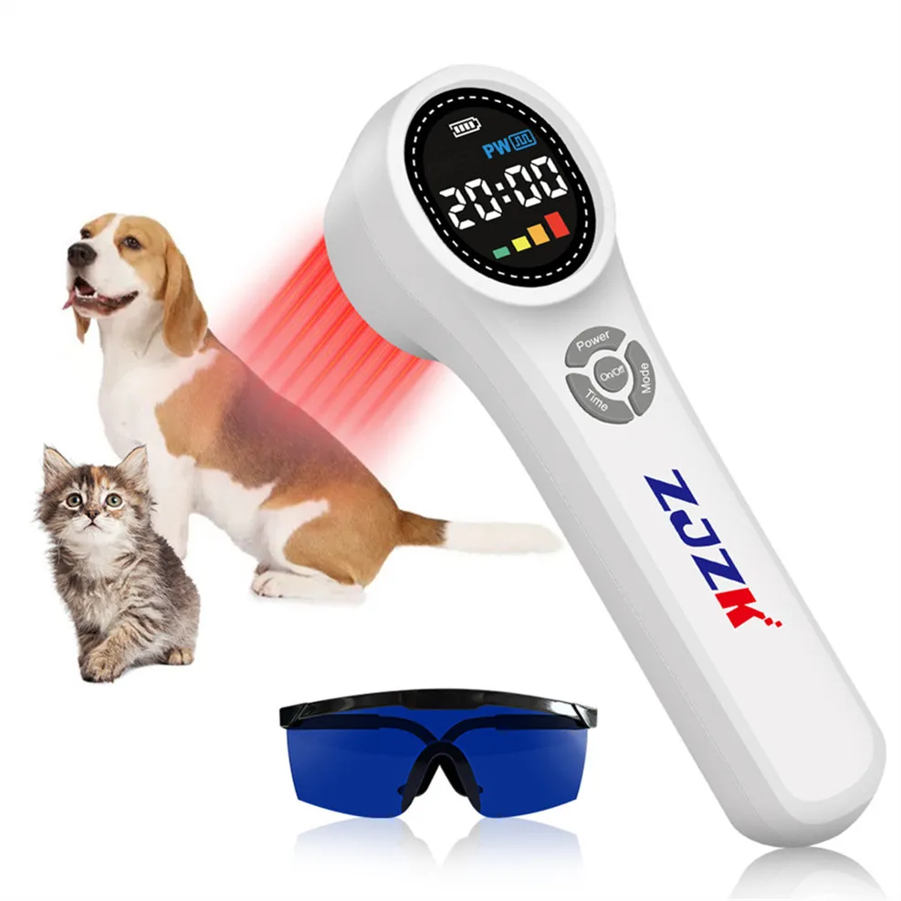 

ZJZK 810nm 980nm NIR Class 4 Portable Pain Relief Laser Instrument for Dogs Horses Pain Laser Physical Therapy Treatment Device
