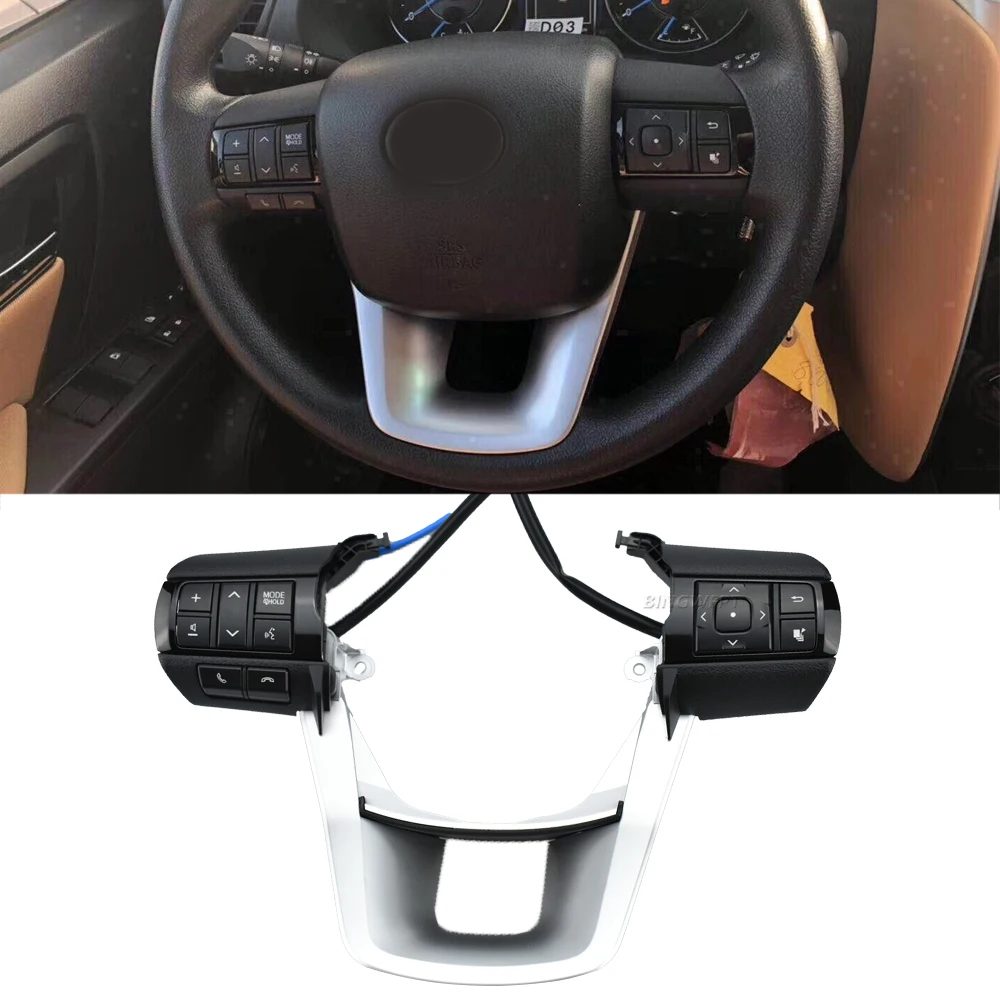 Steering Wheel Button For Toyota Hilux Revo Rocco Fortuner 2015-2020 Buttons Bluetooth Phone Cruise Control Volume
Steering Wheel Button For Toyota Hilux Revo Rocco Fortuner 2015-2020 Buttons Bluetooth Phone Cruise Control Volume