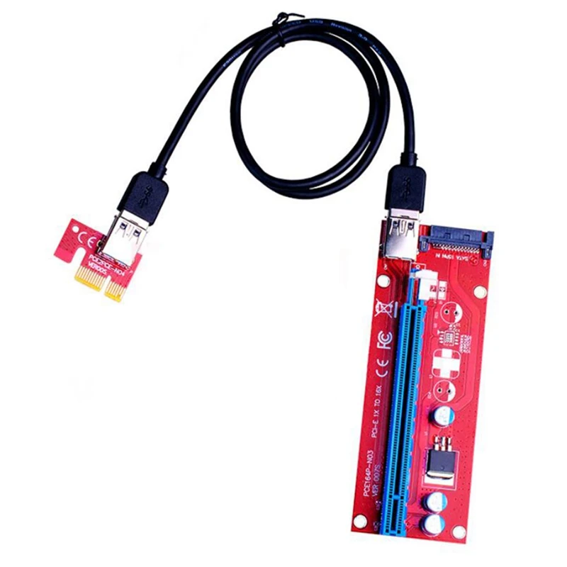 10 шт., Райзер-карта VER007S PCI-E, 007S PCIE 1X до 16X, 15 контактов, SATA, 60 см, USB 3,0
10 шт., Райзер-карта VER007S PCI-E, 007S PCIE 1X до 16X, 15 контактов, SATA, 60 см, USB 3,0