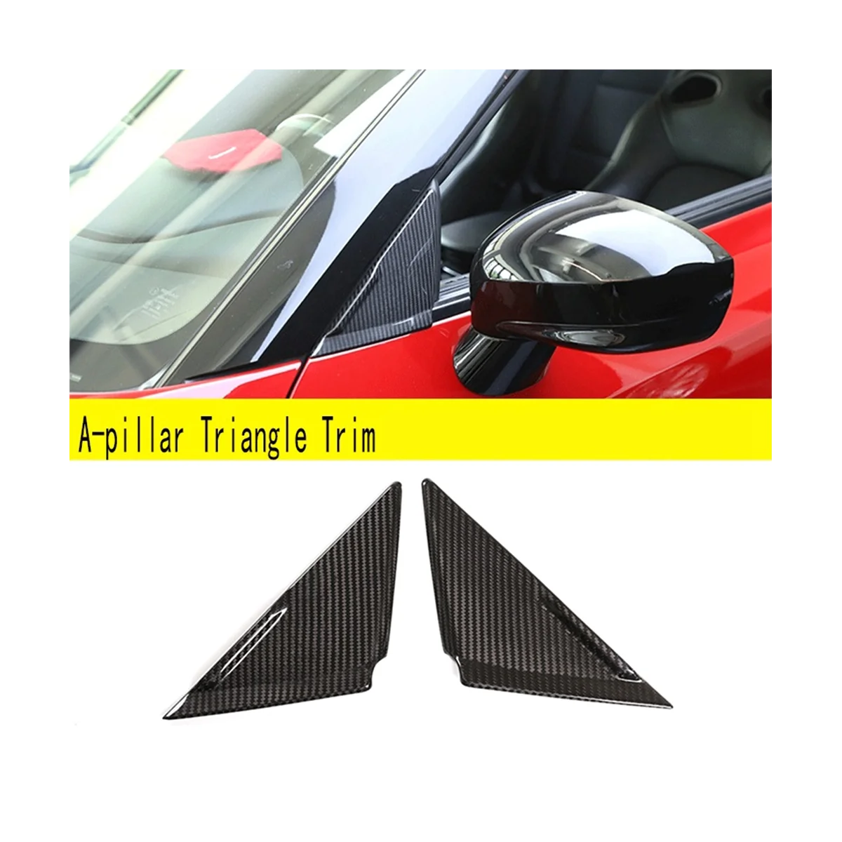 Real Carbon Fiber Car Styling A-Pillar Sticker Front Window Triangle Cover Trim for Nissan GTR R35 2008-2016
Real Carbon Fiber Car Styling A-Pillar Sticker Front Window Triangle Cover Trim for Nissan GTR R35 2008-2016