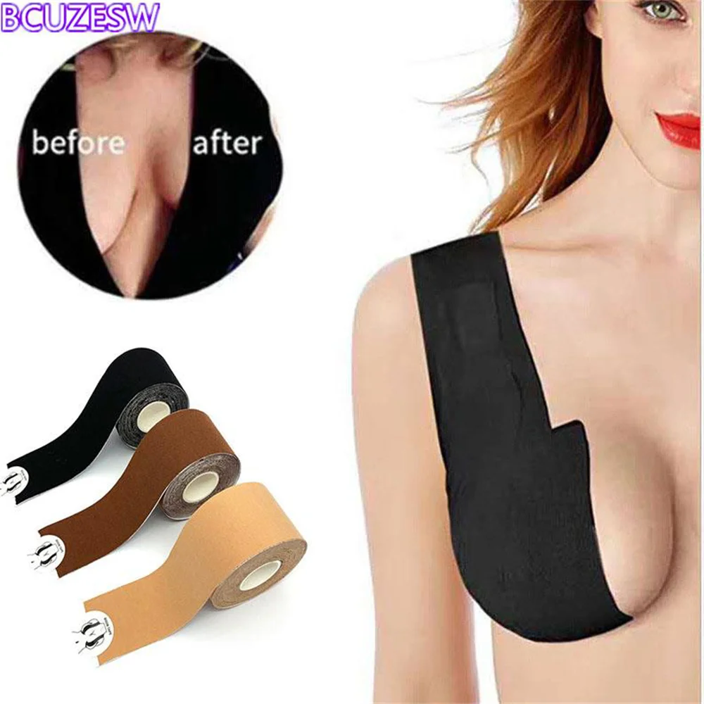 

5M Boob Tape Bras For Women Adhesive Invisible Bra Nipple Pasties Covers Breast Lift Tape Push Up Bralette Strapless Pad Sticky