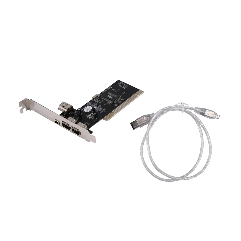 PCI-карта 1394A, PCI-IEEE 1394A 4-портовая плата Firewire с кабелем 0,8 м 6Pin до 4Pin 1394A
PCI-карта 1394A, PCI-IEEE 1394A 4-портовая плата Firewire с кабелем 0,8 м 6Pin до 4Pin 1394A