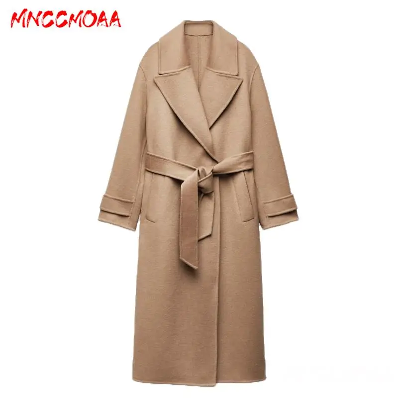 MNCCMOAA High Quality 2024 Autumn Winter Woman Fashion Loose Double Sided Woolen Coat Female Casual Long Sleeve Pocket Outerwear
MNCCMOAA High Quality 2024 Autumn Winter Woman Fashion Loose Double Sided Woolen Coat Female Casual Long Sleeve Pocket Outerwear