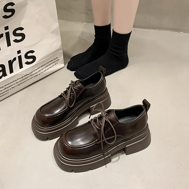 Women's Shoes Platform Oxfords All-Match Female Footwear Casual Sneaker Loafers With Fur British Style Round Toe Clogs Leather D
Women's Shoes Platform Oxfords All-Match Female Footwear Casual Sneaker Loafers With Fur British Style Round Toe Clogs Leather D