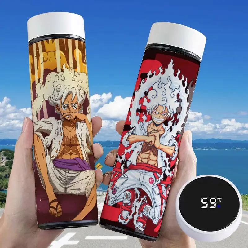 Anime One Piece Cups Gear Fifth 5 Sun God Nika Luffy Student Thermos Bottle Sports Water Cup with Led Temperature Display Gifts
Anime One Piece Cups Gear Fifth 5 Sun God Nika Luffy Student Thermos Bottle Sports Water Cup with Led Temperature Display Gifts