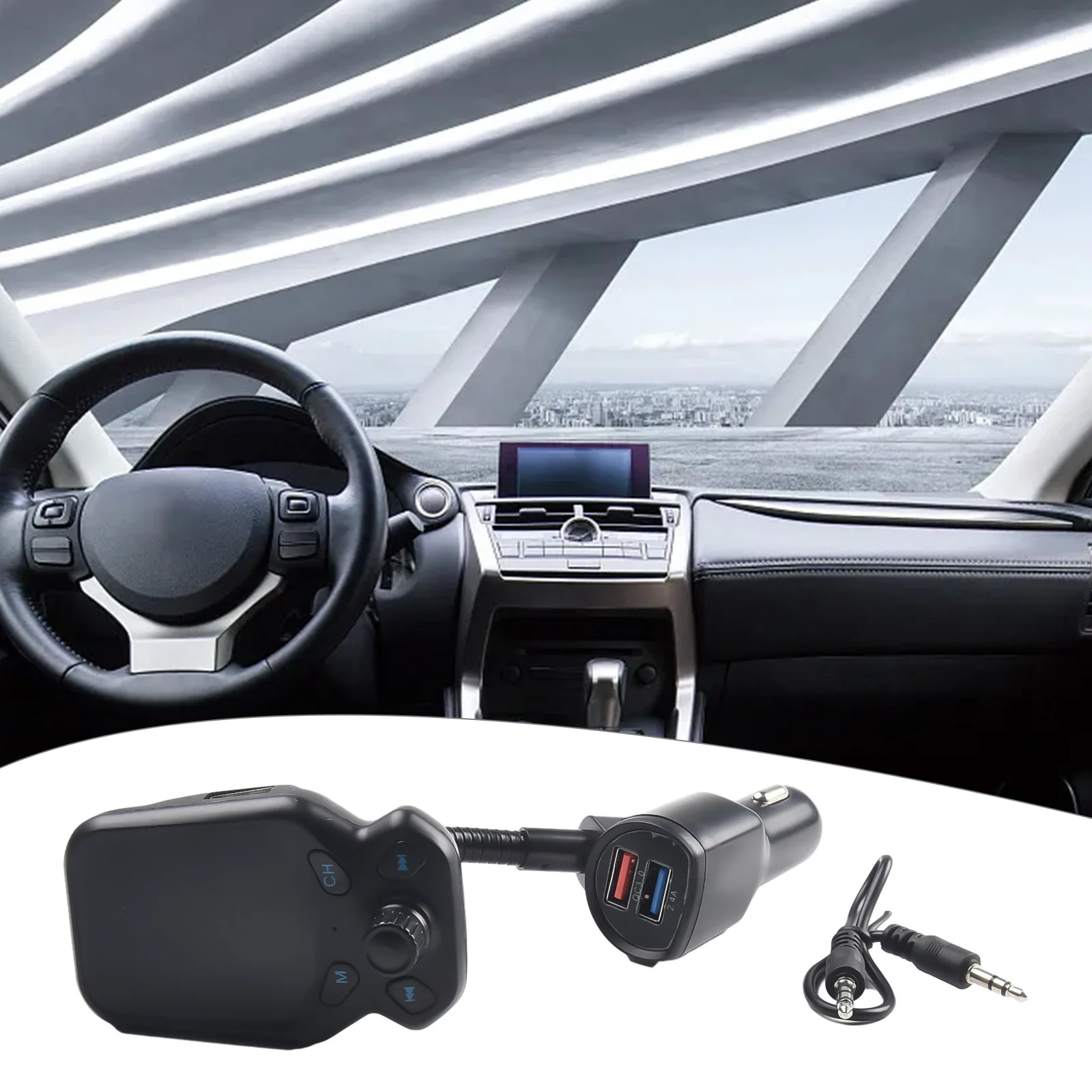 Durable Portable MP3 Player Radio Adapter Bluetooth FM Transmitter Car FM Transmitter 1.8in Colour Screen 12V~24V
Durable Portable MP3 Player Radio Adapter Bluetooth FM Transmitter Car FM Transmitter 1.8in Colour Screen 12V~24V
