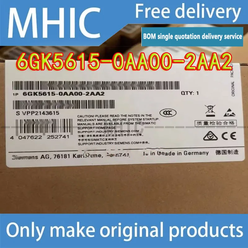 1PCS/more popular postage free 6GK5615-0AA00-2AA2 switch S615LAN router 6GK56150AA002AA2
1PCS/more popular postage free 6GK5615-0AA00-2AA2 switch S615LAN router 6GK56150AA002AA2